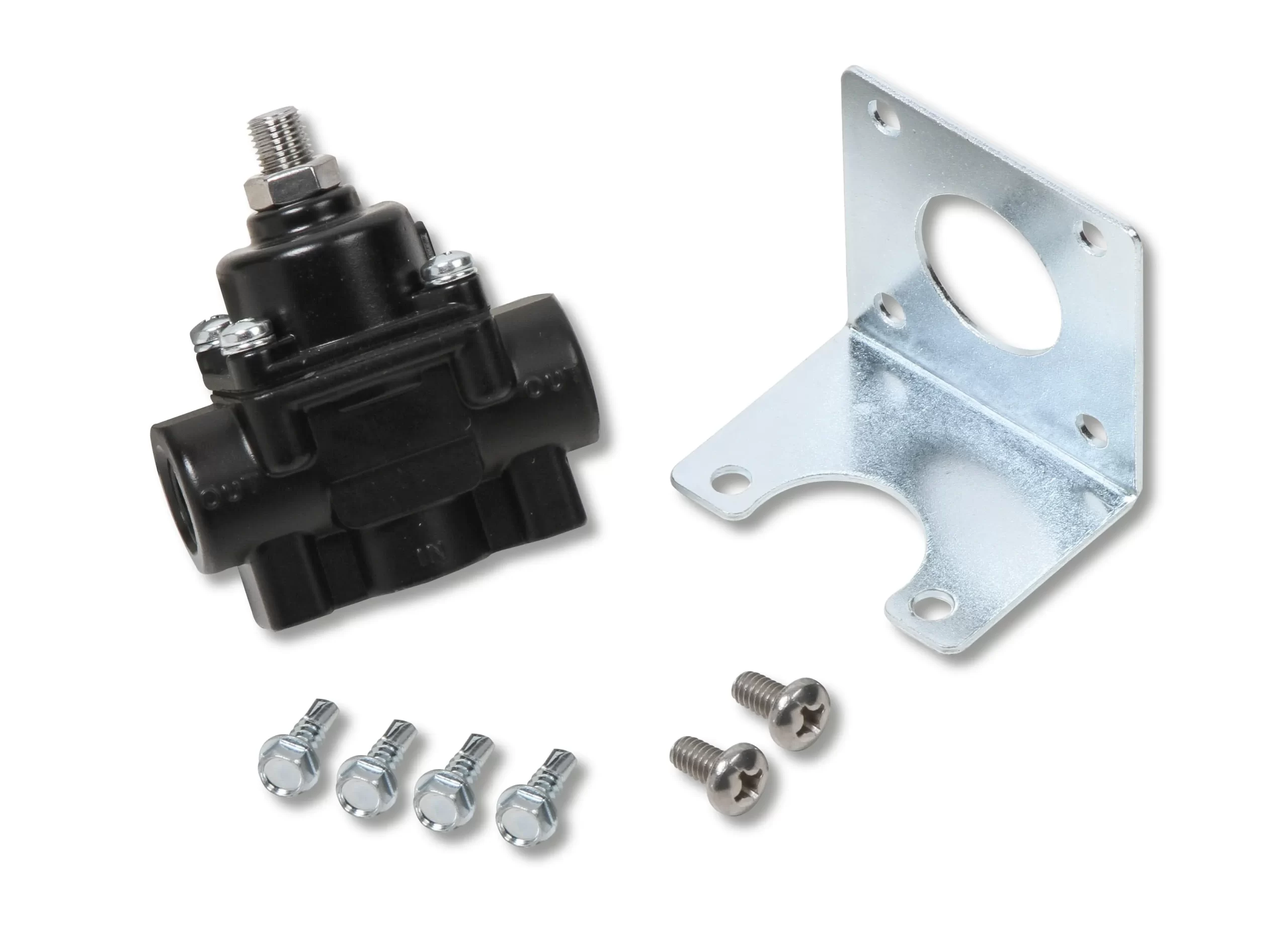 EARL'S ADJUSTABLE FUEL PRESSURE REGULATOR - CARBURETED - BLACK - 1-4 PSI Earl's fuel pressure regulator, Black Finish, 1-4 PSI. For Weber, Mikuni, O.E.R , SK & Delorto Carbs. Part # 12850ERL