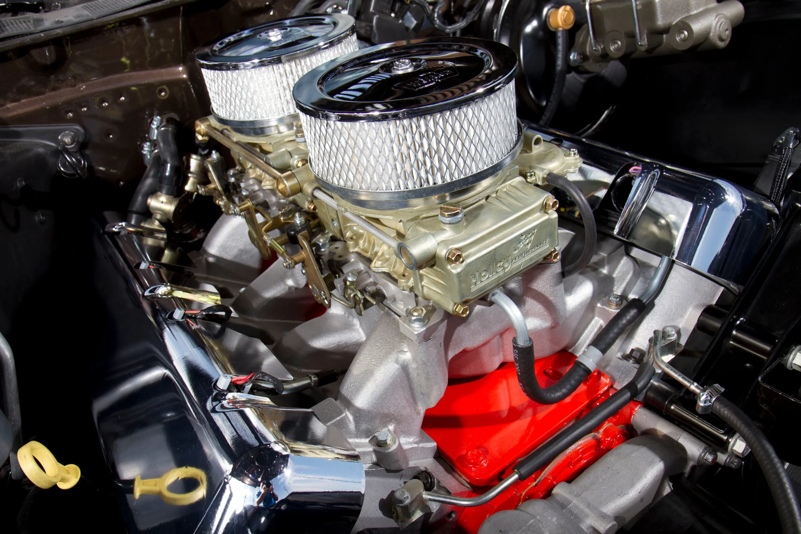 HOLLEY LS CARBURETED MANIFOLD - 2X4 DUAL PLANE GM LS1/LS2/LS6 Holley Carbureted 2x4150 Dual Plane Intake Manifold, LS Gen 3 LS1/LS2/LS6 engines Part # 300-120 - Image 3