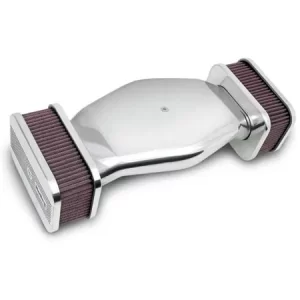 HOLLEY POWERCHARGER AIR CLEANER Holley Hi Tek Air Cleaner Assembly, Low Profile, Highly Polished,(7.8" x18.3" x3")  Part #  64280