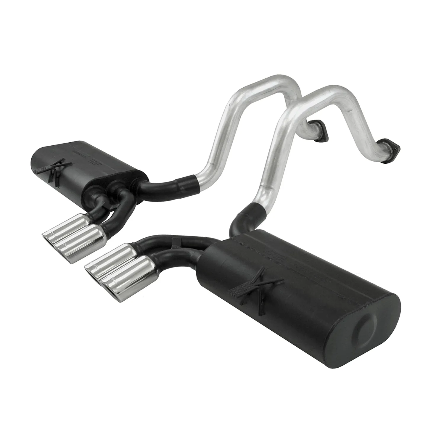 FLOWMASTER FORCE II AXLE-BACK EXHAUST SYSTEM 1997-2004 Chevrolet Corvette with 5.7L engine. 2.5 inch Stainless Steel. - Moderate to mild sound Part # 817517