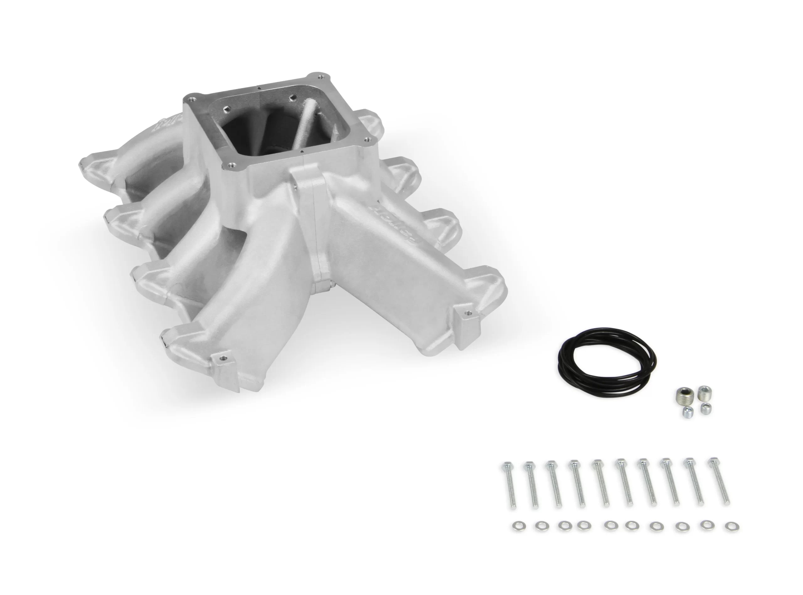 HOLLEY SINGLE PLANE 4500 CARBURETED SPLIT-DESIGN RACE INTAKE MANIFOLD- GM LS1/LS2/LS6 Split-Design Race Intake Manifold- GM LS1/LS2/LS6 Carbureted with Cast Finish Part # 300-295