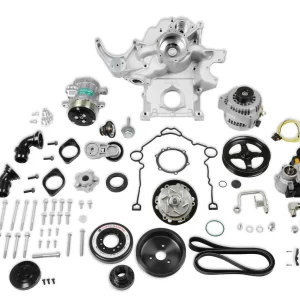 HOLLEY PREMIUM MID-MOUNT COMPLETE ACCESSORY SYSTEM Gen III Hemi Engine - VVT - Fits 2009 & Up 5.7L & 2011 & Up 6.4L Engines - Natural Cast Finish - SFI Certified Damper with Billet Aluminum Pulley   Damper Style - SFI Certified    Engine - Gen III Hemi - VVT    Finish - Cast Part #  20-293