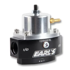 EARL'S HP BILLET EFI BY-PASS FUEL PRESSURE REGULATOR Street/Strip EFI Applications Two Port Adjustable from 15 to 65 PSI Boost Reference - 1:1  Part #  12846ERL