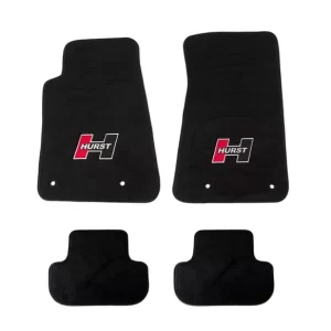 HURST ELITE SERIES LOGO FLOOR MAT SET All 2010-2015 Chevrolet Camaro models.  Part #  6370000