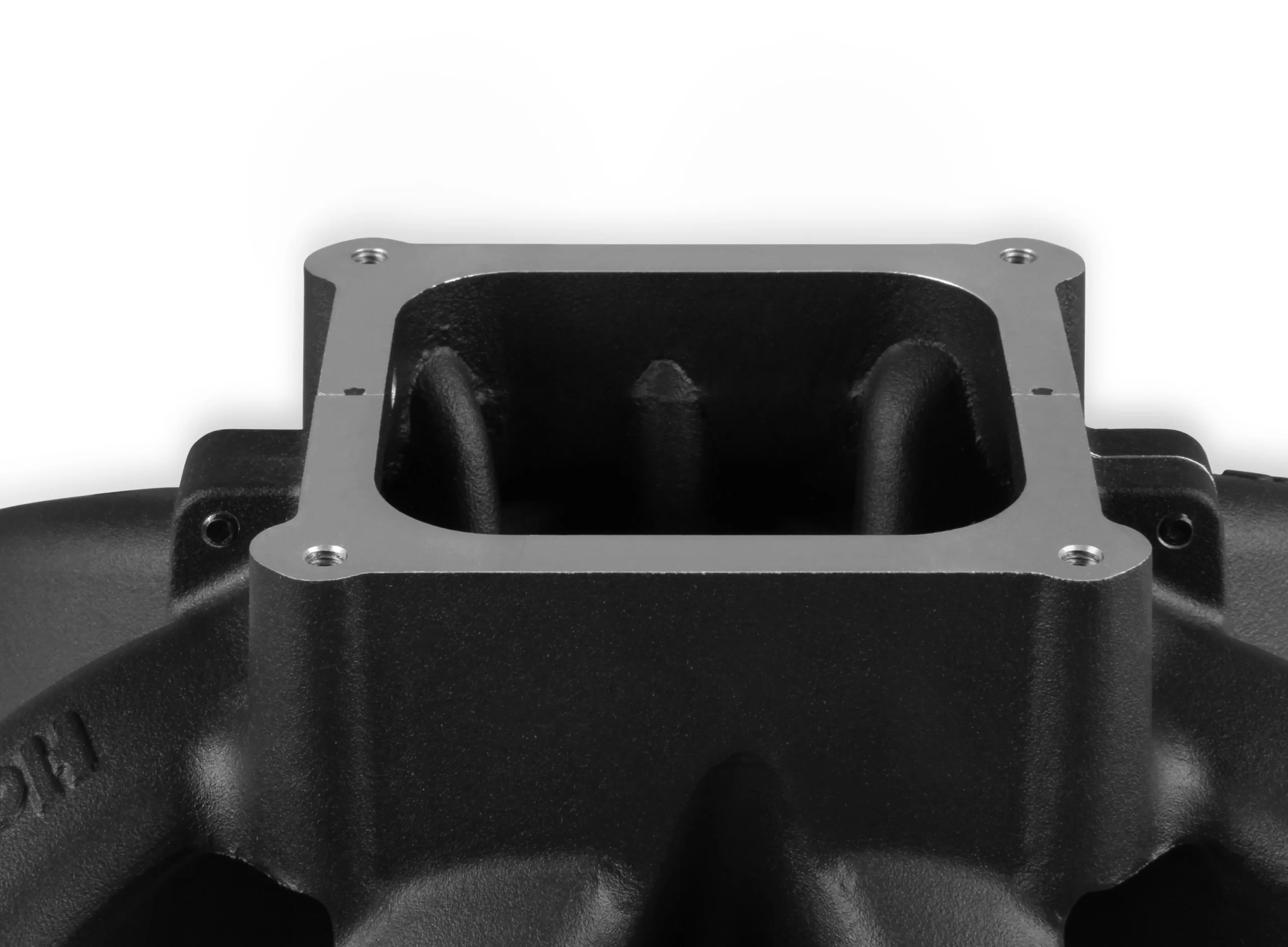 HOLLEY SINGLE PLANE 4500 CARBURETED SPLIT-DESIGN RACE INTAKE MANIFOLD- GM LS1/LS2/LS6 Split-Design Race Intake Manifold- GM LS1/LS2/LS6 Carbureted with Black Finish Part # 300-295BK - Image 13