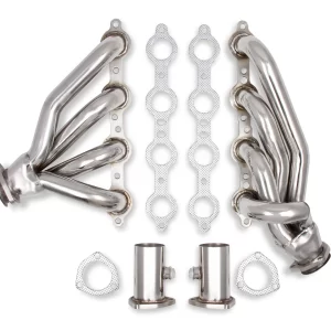 FLOWTECH SHORTY LS SWAP HEADERS - POLISHED 1982-2004 S-10 2WD LS Swap; Primary Tube Diameter 1-5/8", Collector Diameter 2-1/2", Polished  Part #  11579FLT