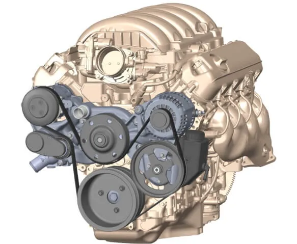 HOLLEY PREMIUM BLACK MID-MOUNT COMPLETE ACCESSORY SYSTEM FOR LT ENGINES Complete GM Gen V LT Accessory Drive System w/ Alt, P/S, A/C, Water Pump, SFI certified damper w/hard anodized billet crank pulley, Belts, and crankshaft damper. Damper Style - SFI Certified Finish - Black Part # 20-200BK - Image 10