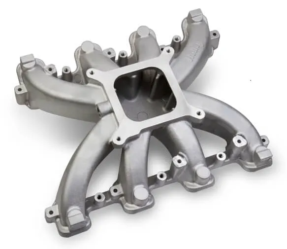 HOLLEY SINGLE PLANE INTAKE - GM LS1/LS2/LS6 Carbureted single plane intake manifold. Fits all GM LS Gen III or IV engines equipped with LS1/LS2/LS6 style cathedral port cylinder heads Part # 300-132