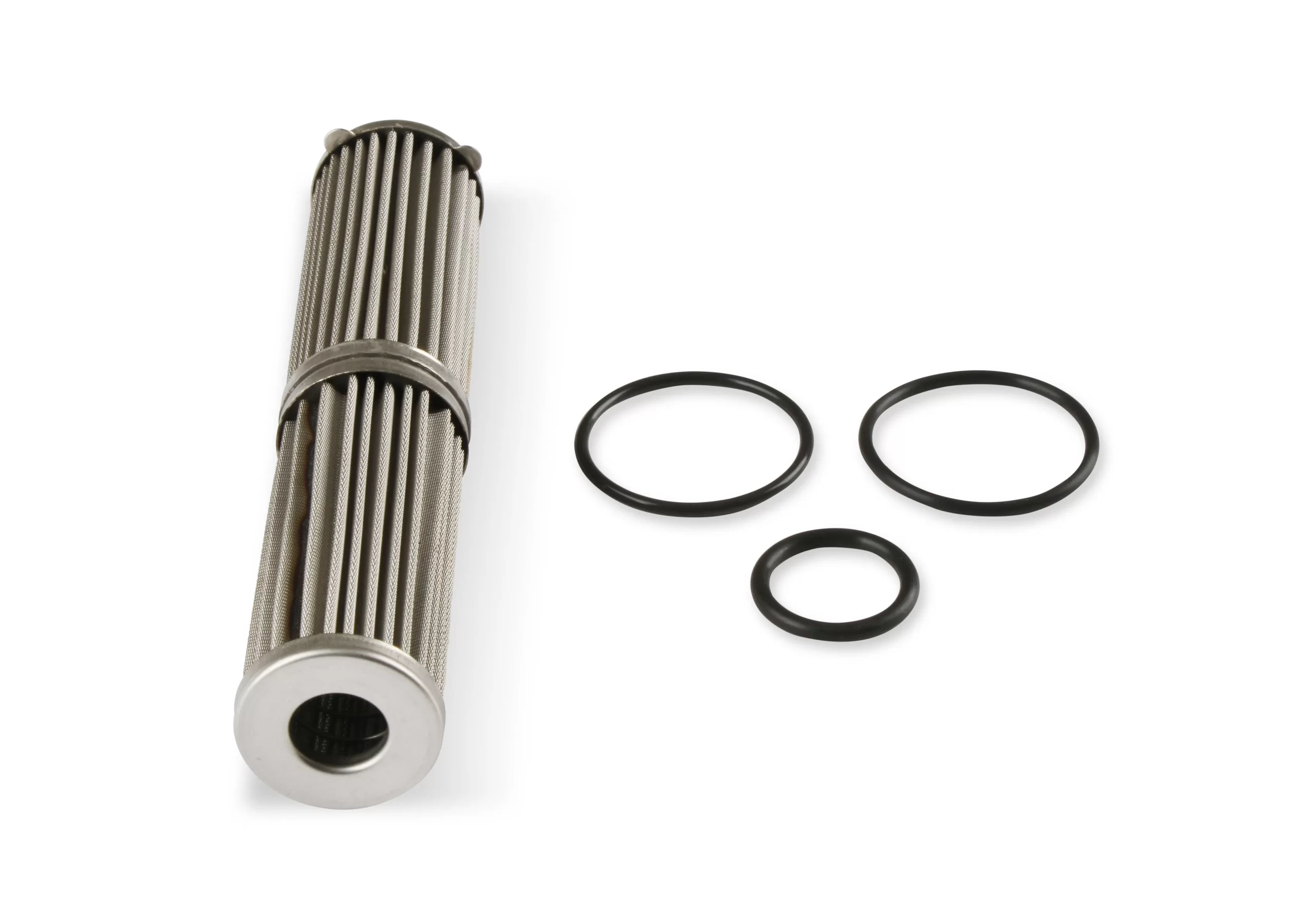 HOLLEY FUEL FILTER ELEMENT AND O-RING KIT Fits 460 GPH VR Series Billet Fuel Filters 100 Micron Part # 162-582 - Image 2