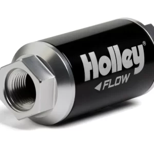 HOLLEY 100 GPH HP BILLET FUEL FILTER Street/Strip EFI Applications Post Filter 10 Micron  Part #  162-550