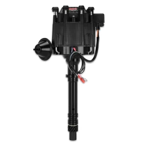 MSD BLACK PRO-BILLET CHEVY HEI DISTRIBUTOR All the performance and benefits of a GM HEI in a sleek black package. Replaces GM HEI distributors that use a 4-pin ignition module.  Part #  83653