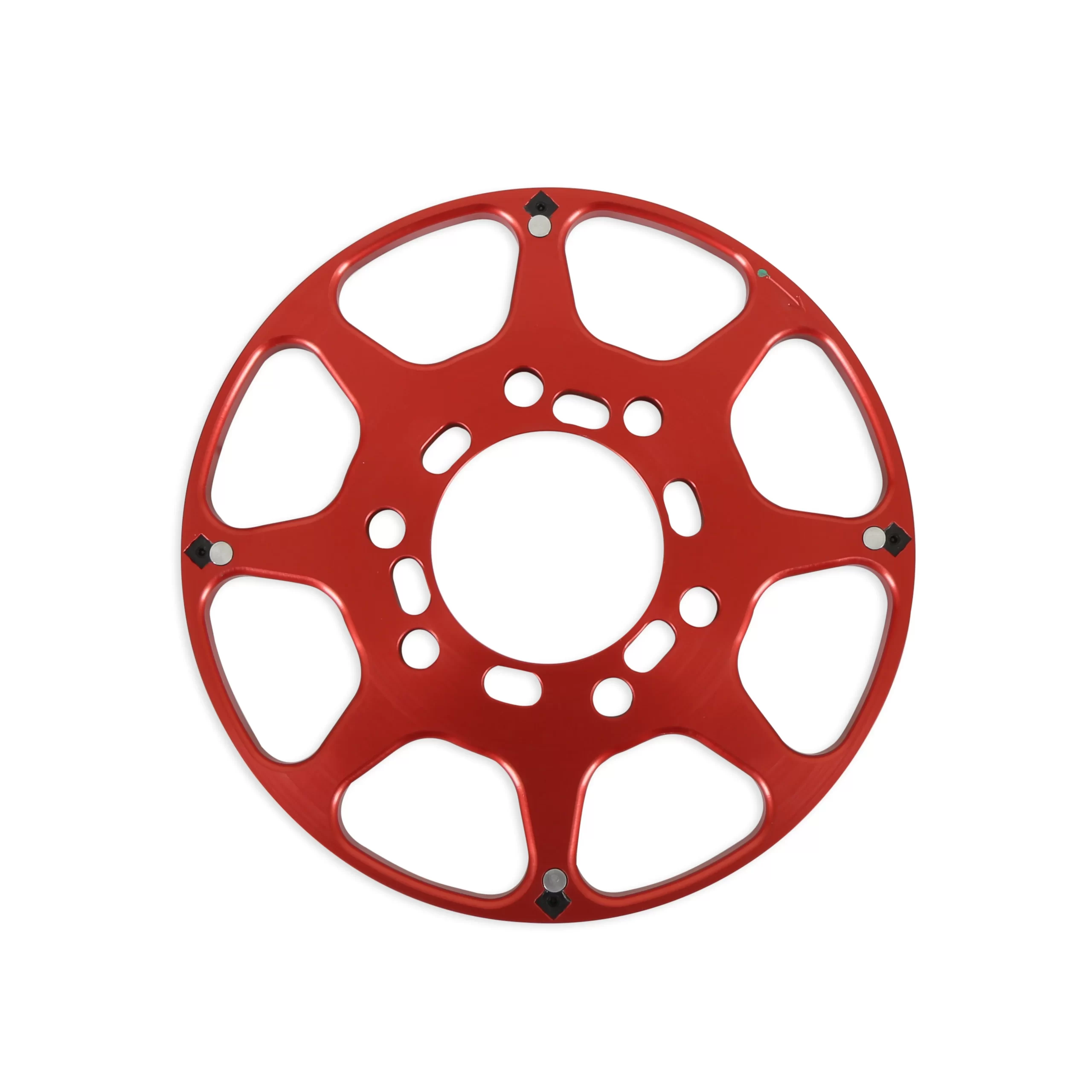 MSD CRANK TRIGGER WHEEL KIT - FLYING MAGNET - CHRYSLER B/RB - 7.25 IN. Big Block Chrysler - Use with MSD 6/7/8 Series Ignition - Red Color - Red Diameter - 7.25" Make - Chrysler Sensor Type - Magnetic Part # 8636 - Image 9