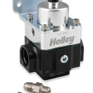 HOLLEY 2 PORT VR SERIES FUEL PRESSURE REGULATOR Two Port Low Pressure 4 to 9 PSI Boost Reference 1:1  Part #  12-852