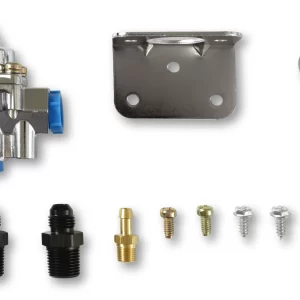 HOLLEY EFI HOLLEY DIE CAST EFI BYPASS FUEL PRESSURE REGULATOR KIT 15-60 Psi - Fittings and Gauge Included  Part #  12-882KIT