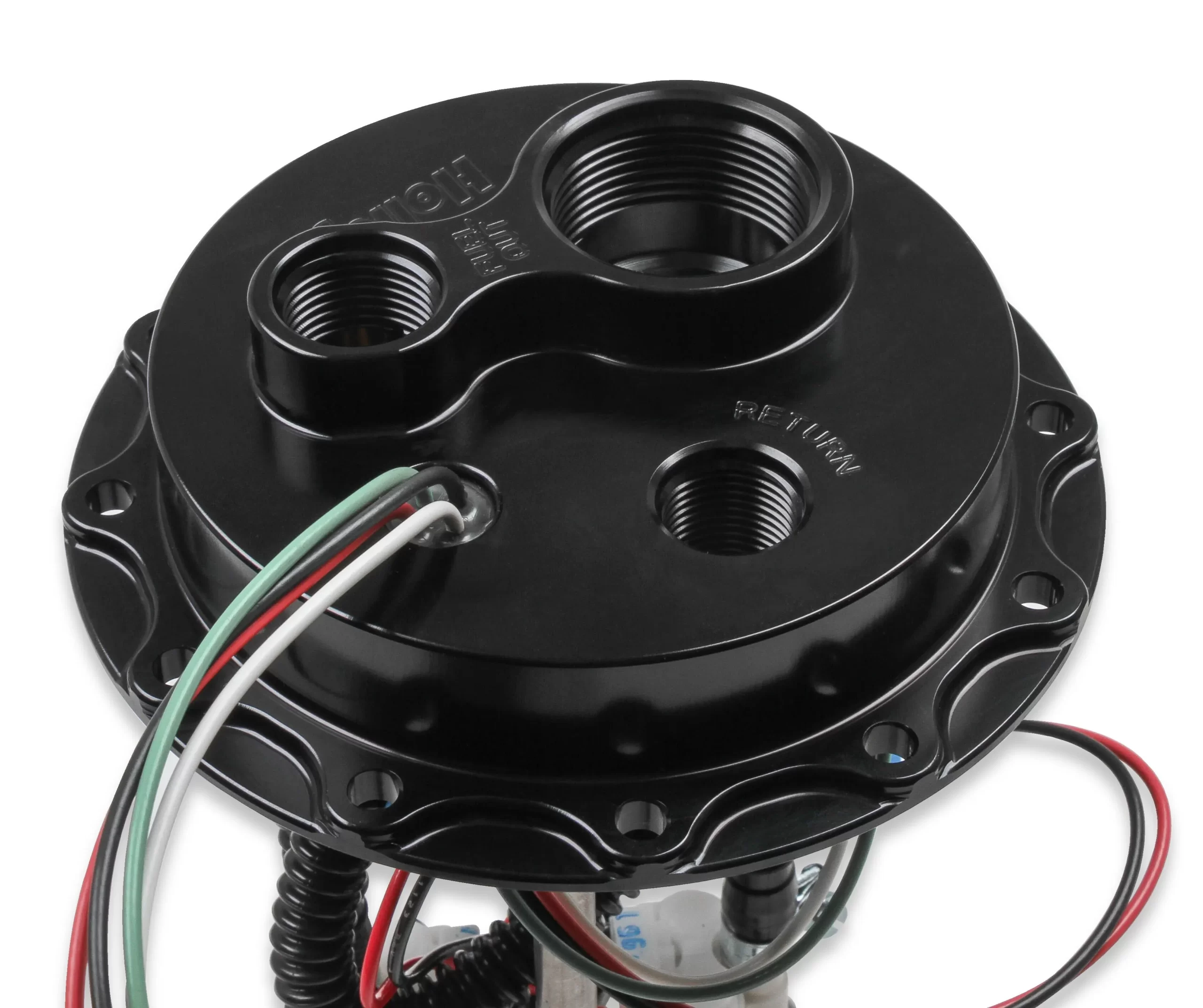 HOLLEY FUEL CELL EFI PUMP MODULE ASSEMBLY 12-Bolt Flange Dual 255 LPH Drop-In EFI Flange Style - 12 Bolt Free Flow LPH - Dual 255 Single or Dual Pump - Dual Part # 12-145 - Image 6