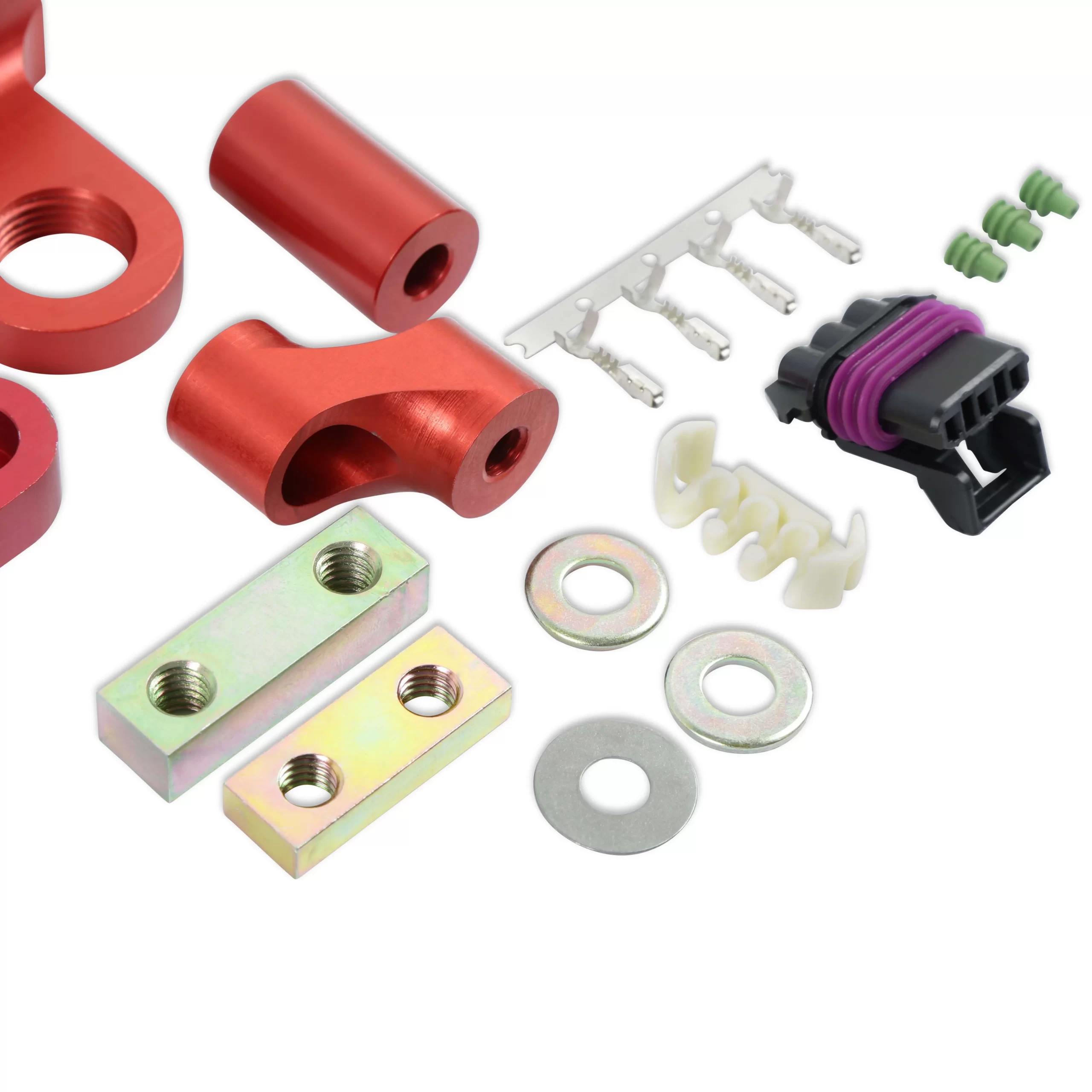 MSD CRANK TRIGGER KIT - FLYING MAGNET - HALL-EFFECT - LS GEN III/IV - 6.56 IN. Small Block Chevrolet - Gen III/IV - Adjustable Timing Pointer - Red Color - Red Diameter - 6.562 in. Make - Chevrolet Sensor Type - Hall Effect Part # 8618 - Image 4