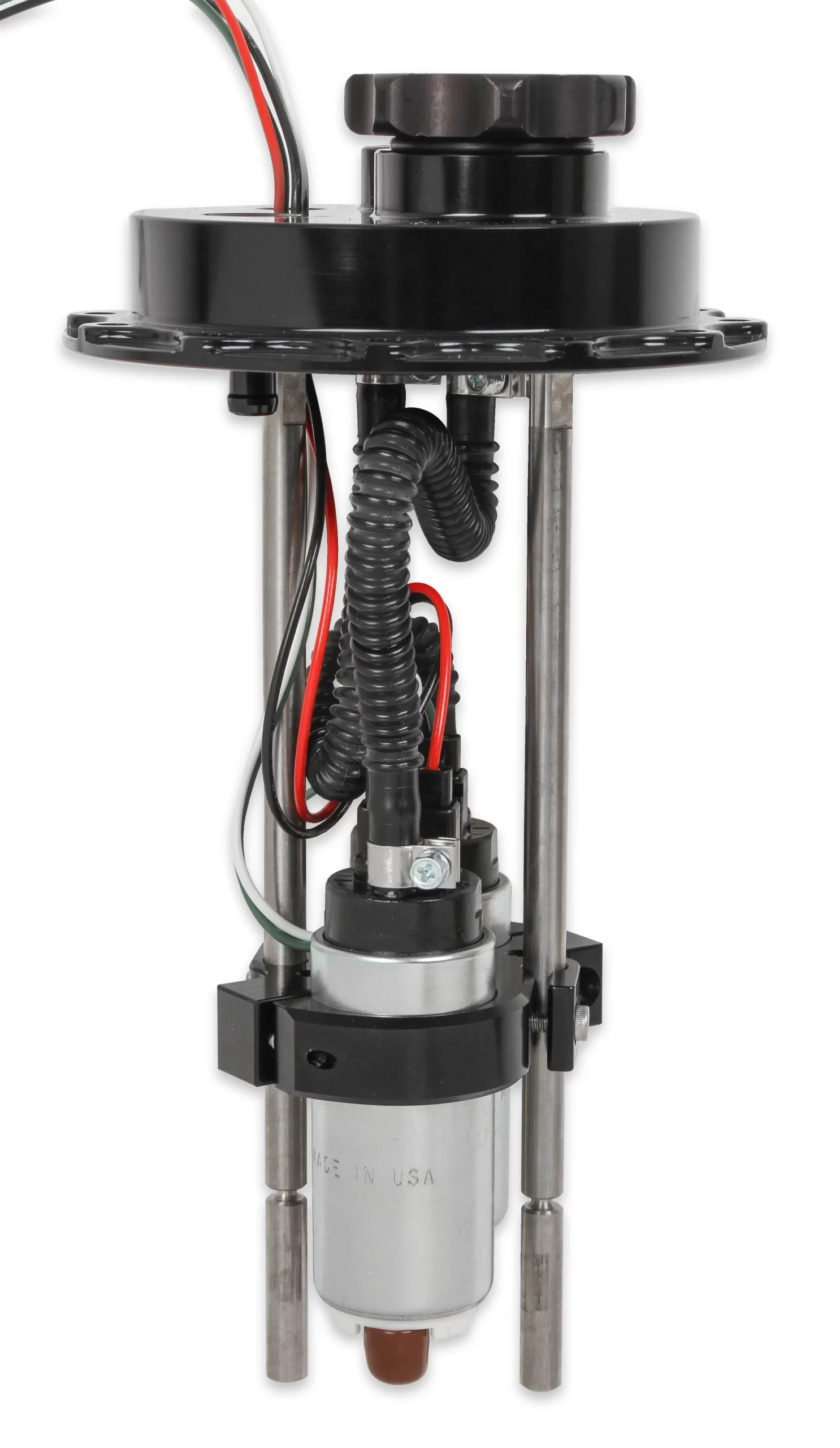 HOLLEY FUEL CELL EFI PUMP MODULE ASSEMBLY 12-Bolt Flange Dual 255 LPH Drop-In EFI Flange Style - 12 Bolt Free Flow LPH - Dual 255 Single or Dual Pump - Dual Part # 12-145