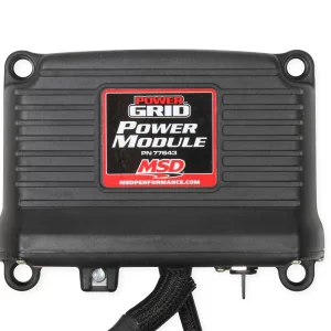 MSD POWER GRID POWER MODULE - BLACK When connected to the Power Grid it will data log all the functions including Time from Launch, time or rpm of activation and deactivation.  Part #  77643