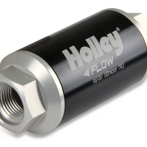 HOLLEY 100 GPH HP BILLET FUEL FILTER Street/Strip Carb or EFI Applications Pre Filter 100 Micron  Part #  162-551