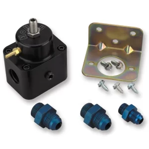 HOLLEY BOOST COMPENSATING UNIVERSAL EFI FUEL PRESSURE REGULATOR Hot Street/Race EFI Applications Two Port Adjustable from 15-65 PSI  Part #  512-504-5