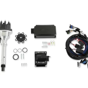 HOLLEY SNIPER EFI HYPERSPARK KIT W/ 565-300K - CHEVY Hyperspark Master Kits are available for all popular engine combinations and come with a distributor, coil, ignition box, and an integrated Sniper EFI harness.  Part #  565-300K