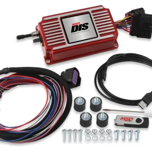 MSD DIS DIRECT IGNITION SYSTEM CONTROL BOX - RED GM/Ford/Dodge V8 Using MSD Dual Sync Distributor  Part #  6015MSD