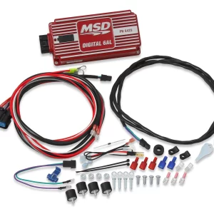 MSD DIGITAL 6AL IGNITION CONTROL - RED Built-In Adjustable Rev-Limit Control  Part #  6425