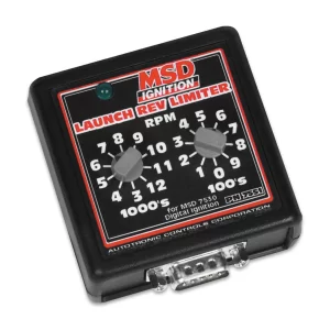 MSD LAUNCH REV LIMITER SWITCH BOX Change your launch rpm on the fly with this controller. No need to dive into the ProData Software. For use with Programmable Digital-7 Plus Ignition only.  Part #  7551