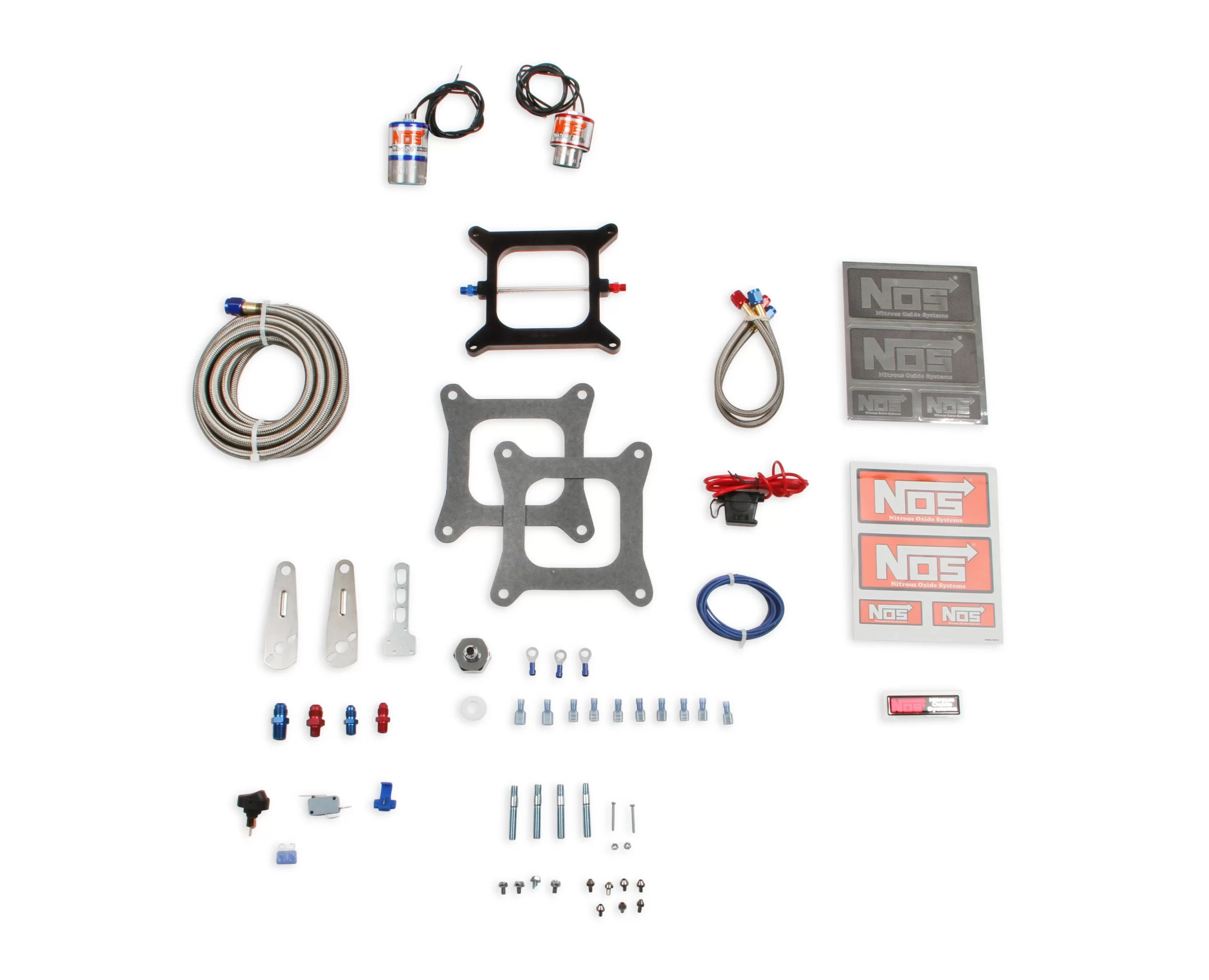 NOS BIG SHOT NITROUS SYSTEM (HOLLEY 4150 FLANGE) Big Shot Nitrous System Holley 4 bbl (Holley 4150 Flange) 190-300 HP with 10 lb bottle Part # 02101NOS - Image 2
