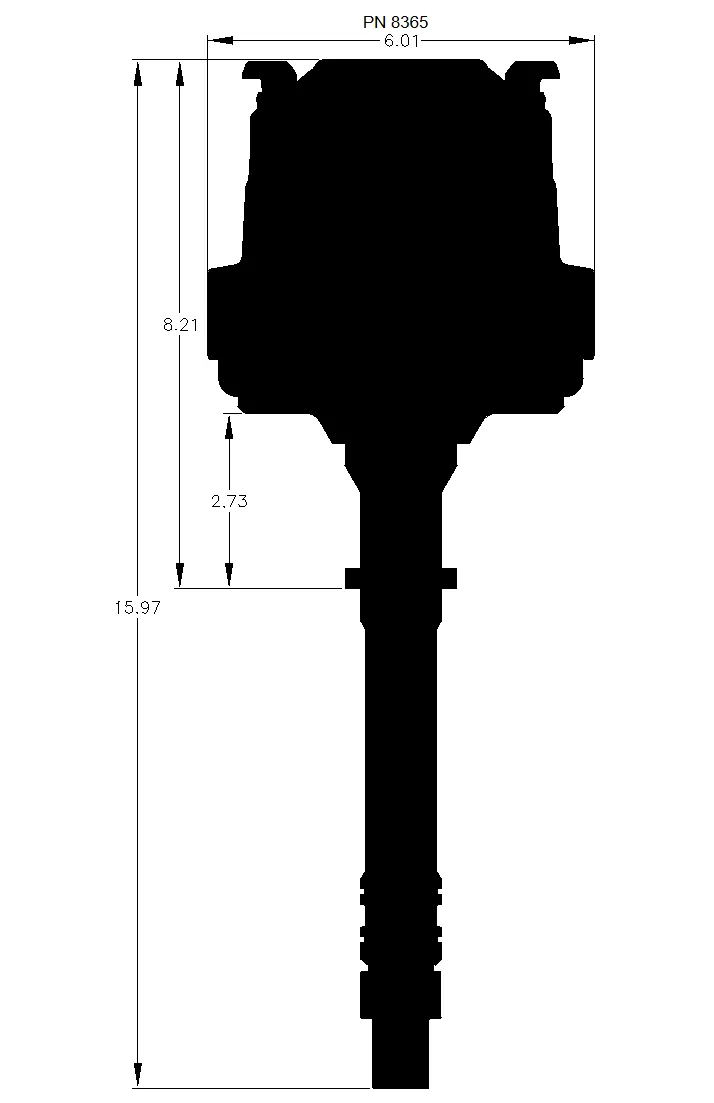 MSD GM HEI BILLET DISTRIBUTOR Replaces GM HEI Distributors that use a 4-Pin ignition module. Part # 8365 - Image 2