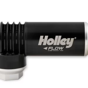 HOLLEY EFI DIECAST FILTER REGULATOR -8AN Filter Regulator ASY - 8AN o-ring , 175 GPH, 10 Micron All die cast aluminum housing is both clear and black anodized for corrosion protection. Internal Regulator is preset at 59.5 psi #12-888 has 3/8" NPT ports. #12-889 has -8AN o-ring ports.  Part #  12-889