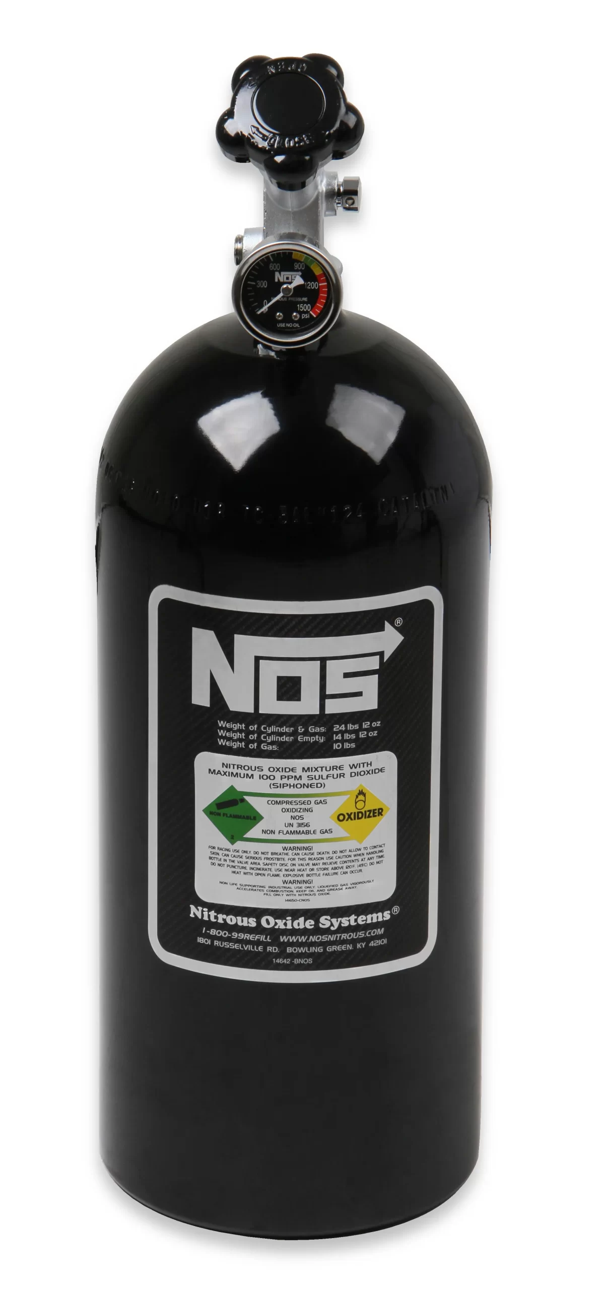NOS BIG SHOT WET NITROUS SYSTEM FOR 4150 4-BARREL CARBURETOR Fits Holley 4150 and Carter AFB (late), 190-300 HP, includes Black 10 lb Bottle Part # 02101BNOS - Image 7