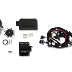 HOLLEY SNIPER EFI HYPERSPARK KIT W/ 565-310K - OLDSMOBILE Hyperspark Master Kits are available for all popular engine combinations and come with a distributor, coil, ignition box, and an integrated Sniper EFI harness.  Part #  565-310K