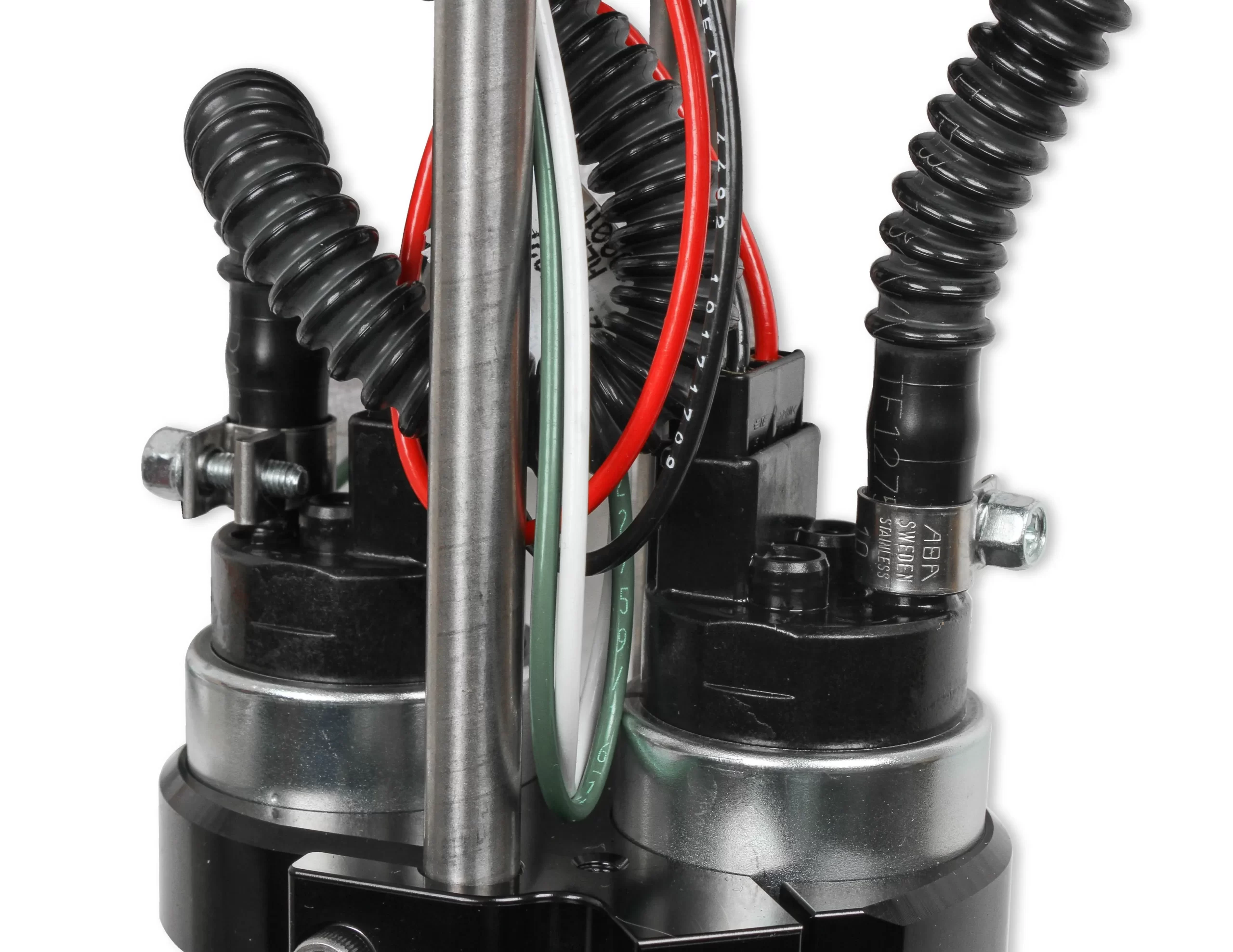 HOLLEY FUEL CELL EFI PUMP MODULE ASSEMBLY 12-Bolt Flange Dual 255 LPH Drop-In EFI Flange Style - 12 Bolt Free Flow LPH - Dual 255 Single or Dual Pump - Dual Part # 12-145 - Image 3