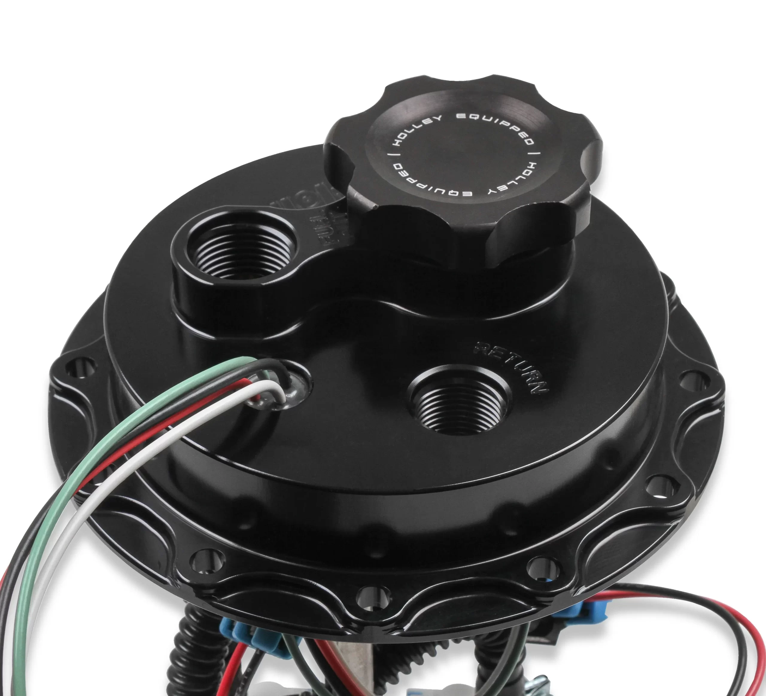 HOLLEY FUEL CELL EFI PUMP MODULE ASSEMBLY 12-Bolt Flange Dual 255 LPH Drop-In EFI Flange Style - 12 Bolt Free Flow LPH - Dual 255 Single or Dual Pump - Dual Part # 12-145 - Image 2