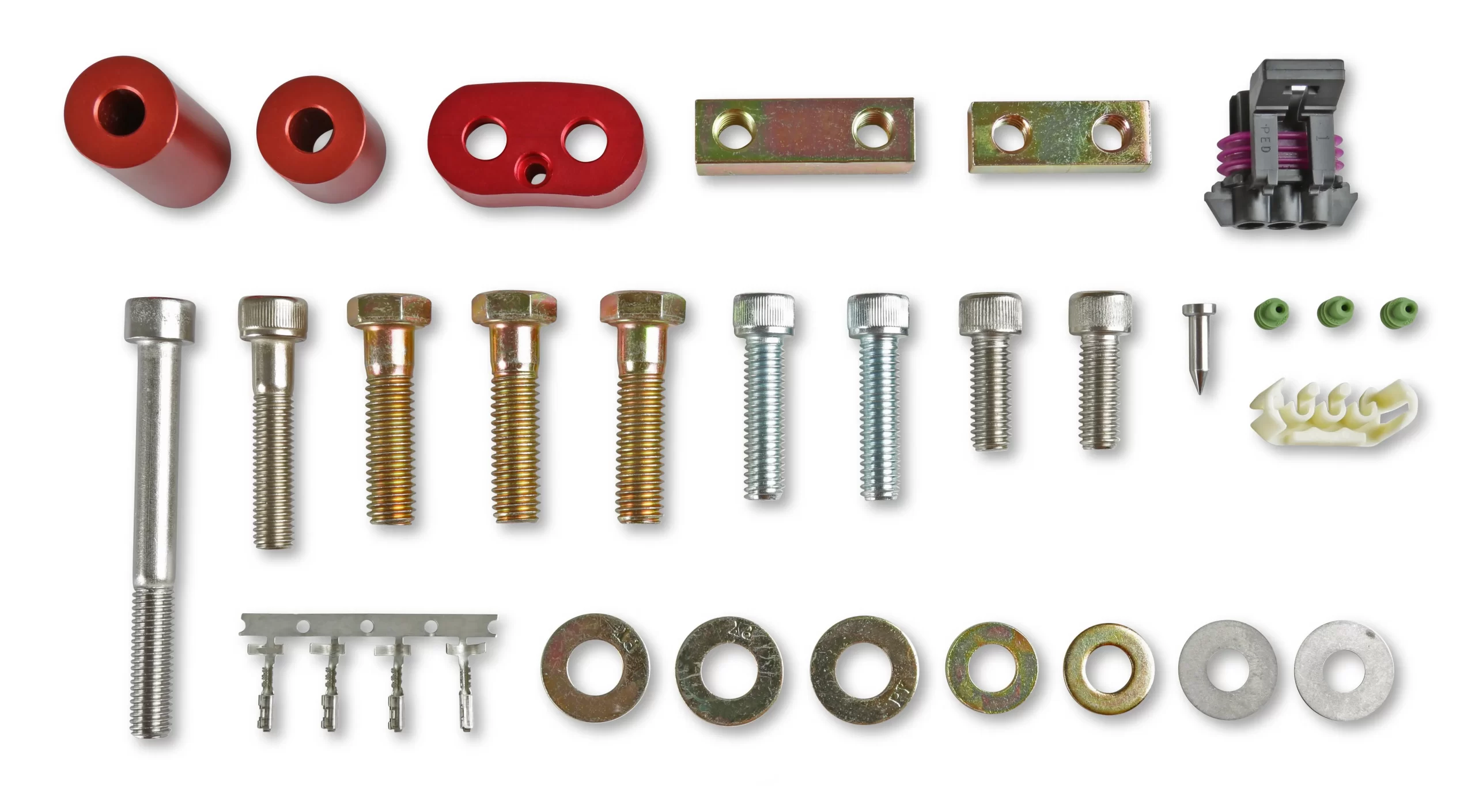 MSD CRANK TRIGGER WHEEL KIT - FLYING MAGNET - HALL-EFFECT - 7 IN. Ford Coyote - Crank Trigger Wheel and Hall-Effect Crank Sensor - Red Color - Red Diameter - 7.00" Make - Ford Coyote Sensor Type - Hall Effect Part # 8647 - Image 3