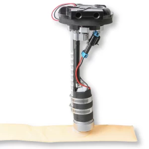 HOLLEY IN-TANK RETROFIT FUEL MODULE 525 LPH RETURNLESS STYLE 525 LPH Drop-In Retrofit EFI Fuel System w/Hydramat Supports up to 1200 EFI or 1450 Carb HP (@ 60 PSI at 13.5 Volts / 16.9 AMP Draw)  Part #  12-135