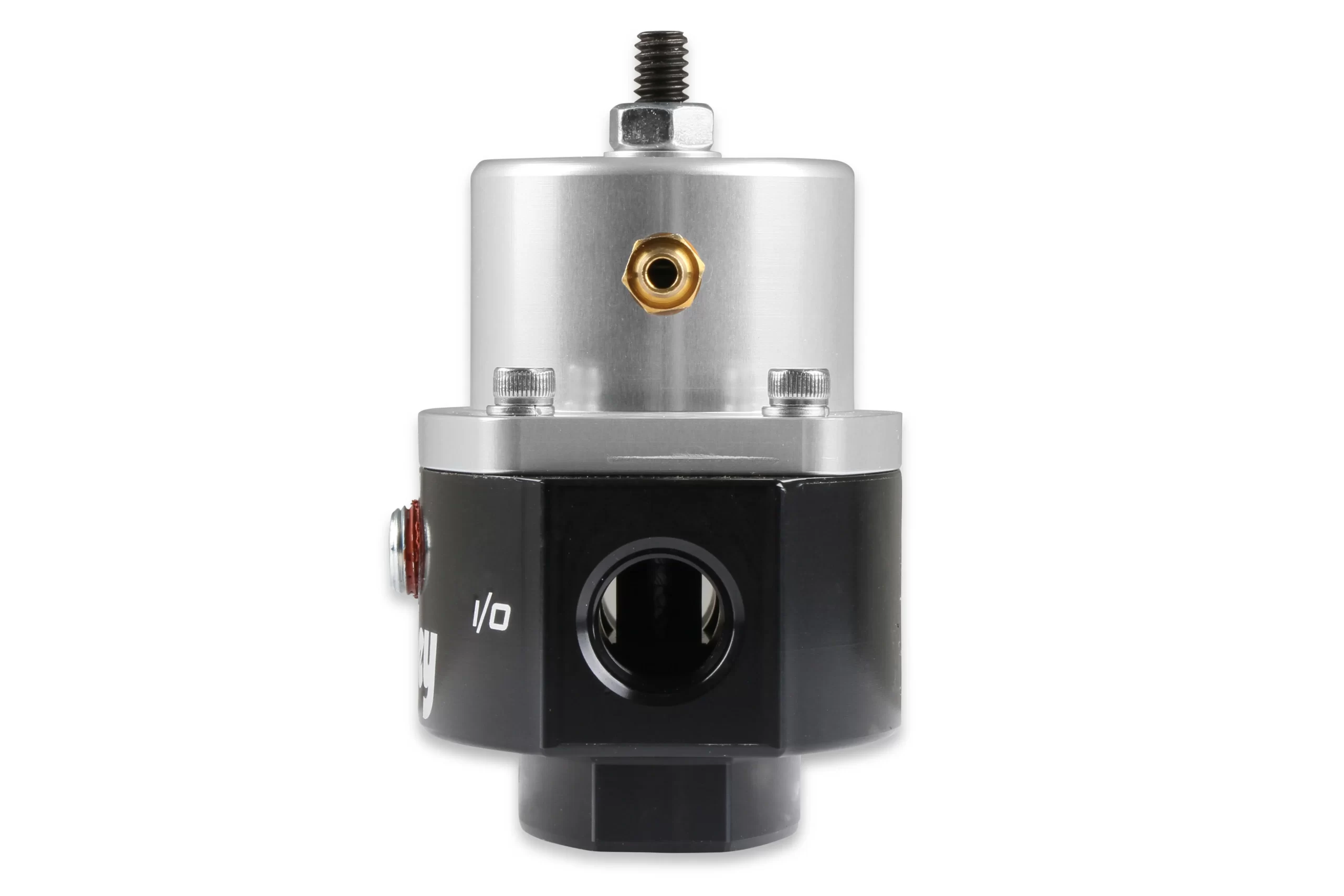 HOLLEY ADJUSTABLE BILLET BY-PASS REGULATOR-6AN KIT Adjustable billet by-pass return style fuel pressure regulator 6AN Kit with Fuel Pressure Gauge and Adapter Fittings Boost Reference - 1:1 Part # 12-880KIT - Image 2