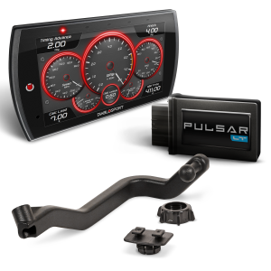 DIABLOSPORT PULSAR LT + TRINITY 2 MONITOR KIT 19-22 GM GAS TRUCK The new Trinity 2 MX + Pulsar LT Kits bring together the ultimate in vehicle control and monitoring! The kit for 2019-2022 GM 5.3/6.2 Trucks includes the 9050 T2 MX, 22451 Pulsar LT and our vehicle specific T2 pillar mount. The Pulsar LT is a one-of-a-kind in-line module that offers feature combinations never before seen in a standalone module.  Part #  23451-MX