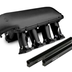 HOLLEY EFI HOLLEY HI-RAM INTAKE - GM LS3/L92 - BLACK  EFI Hi-Ram Intake for 1 x 105mm GM LS3/L92 Throttle Body - Longitudinal Mount Plenum Top  Part # 300-117BK