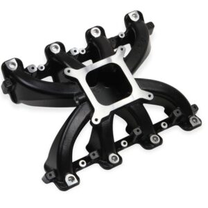 HOLLEY EFI SINGLE PLANE EFI INTAKE-GM LS1/LS2/LS6 - BLACK  Single Plane EFI LS Intake Manifold. All GM LS Gen III or IV engines equipped with LS1/LS2/LS6 style cathedral port cylinder heads; Black Ceramic Coated Finish  Part # 300-137BK