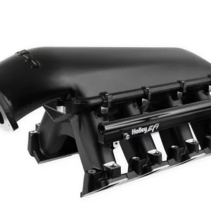 HOLLEY EFI HI-RAM INTAKE - GM LS3/L92 - BLACK  EFI Hi-Ram Intake for 1 x 92mm GM LS3/L92 Throttle Body - Longitudinal Mount Plenum Top - Black Ceramic Coating  Part # 300-116BK