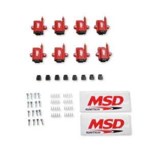 MSD IGNITION COIL - SMART - 8-PACK - RED Universal - Use with Holley or MSD EFI Systems  Part #  8289-8