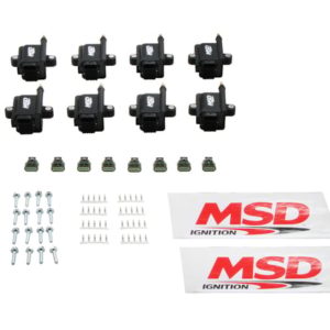 MSD IGNITION COIL - SMART - 8-PACK - BLACK Universal - Use with Holley or MSD EFI Systems  Part #  82893-8