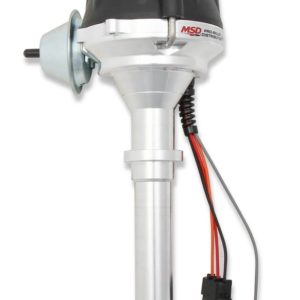 MSD CHEVY V8 W/INTERNAL MODULE DISTRIBUTOR AND BLACK CAP Ready-to-run distributors include a built-in ignition module so no MSD Ignition control required and supplied with Black Cap.  Part #  83605