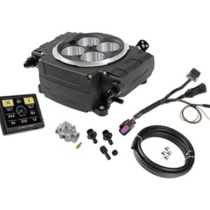 HOLLEY SNIPER EFI SNIPER 2 EFI UPGRADE KIT W/ REGULATOR - BLACK Complete upgrade kit with fuel system  Part #  550-511-3AE