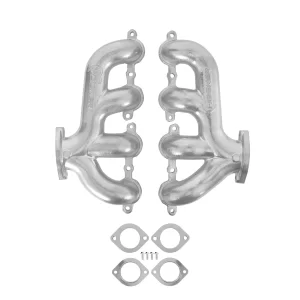HOOKER BLACKHEART LS SWAP EXHAUST MANIFOLDS - REAR DUMP - SILVER Multi-Fit - GM Gen III/IV LS Engines - 2.50-in. Outlet  Part #  8505-1HKR
