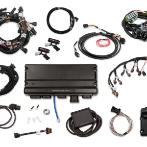 HOLLEY EFI TERMINATOR X MAX - 2015.5-2017 FORD COYOTE W/ TI- VCT EV1 Injectors - Drive-by-Wire Throttle Body Control, for Late Coils  Part #  550-1412