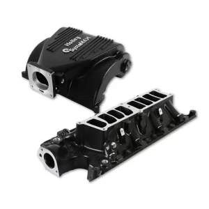 HOLLEY SYSTEMAX INTAKE - FORD SMALL BLOCK V8 - BLACK CERAMIC COATED EFI Intake Manifold 1986-1995 5.0L Upper and Lower E.O. Legal; Black Ceramic Coated Finish  Part #  300-72BK