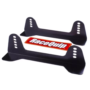 RACEQUIP STEEL SEAT MOUNT BRACKETS - SHORT Black Powder Coated - 1 inch to 4 Inch Range  Part #  96002029RQP